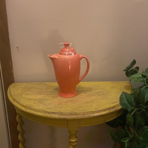 Fiestaware Persimmon Coffee Pot and Lid 4 cup Fiesta USA 1st Quality #N1 - Picture 3 of 8